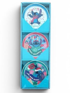 Disney Stitch Holiday Decorative Plate Set Christmas Wall Decor